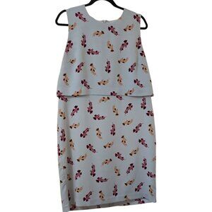 Ann Taylor Factory Petite Illusion Floral Dress